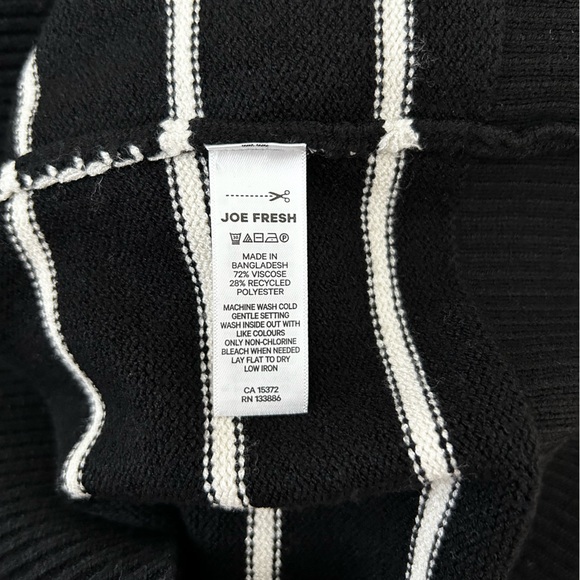 NWT Joe Fresh Heavy Knit Striped Sweater Size Small - Picture 6 of 6
